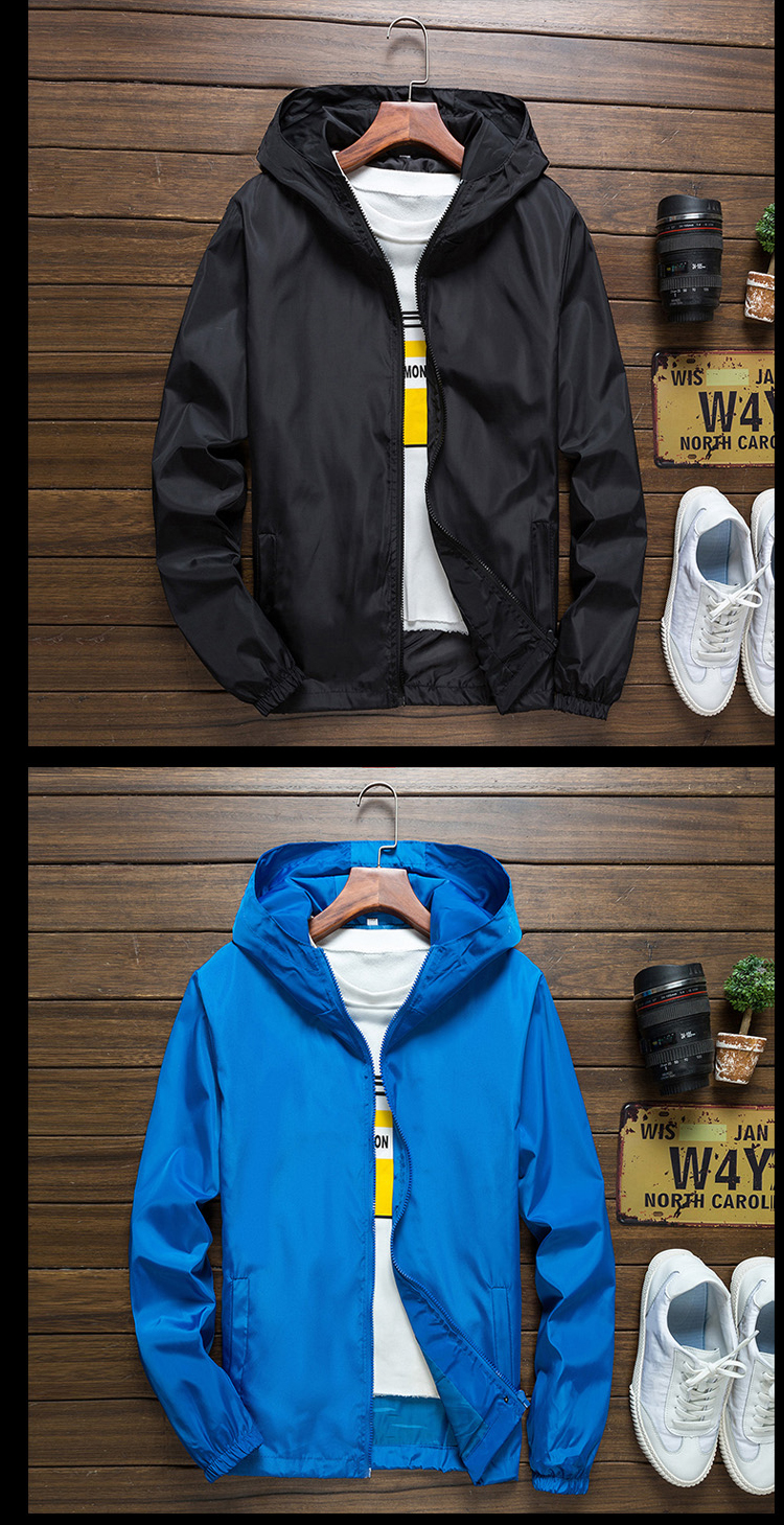 Casual hooded jacket universal style B17-8865