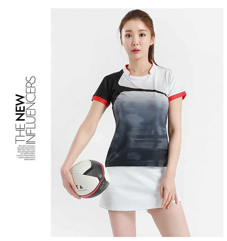 185g breathable checkered butterfly net short-sleeved competition training suit top GR8-1931 men