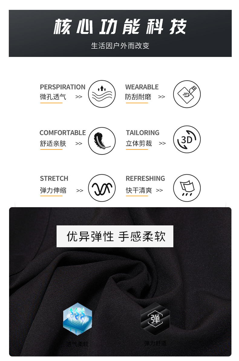 Double-layer elastic fitness training anti-embarrassment sports shorts (European size) GJ4-E306 Adult