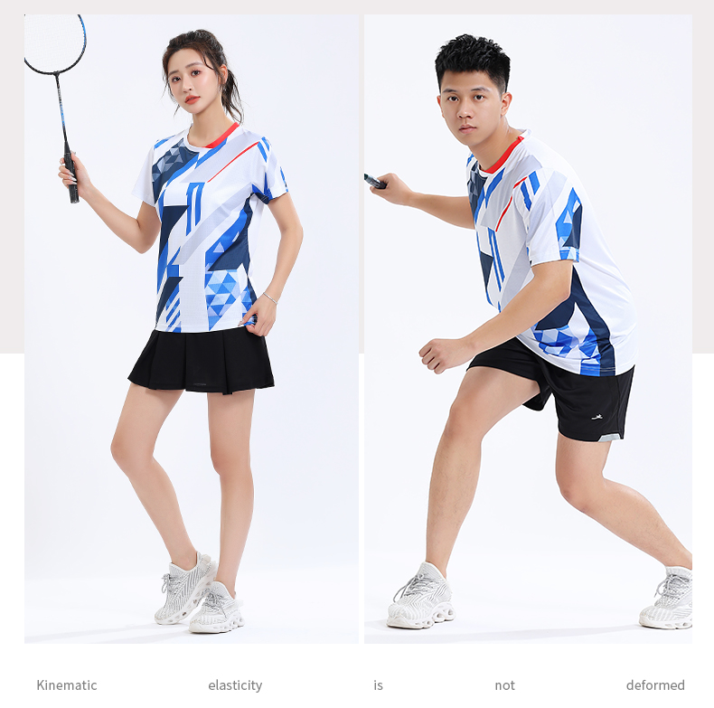 Dry microporous breathable quick-drying sports training couple table tennis and feather clothing tops GM2-2706