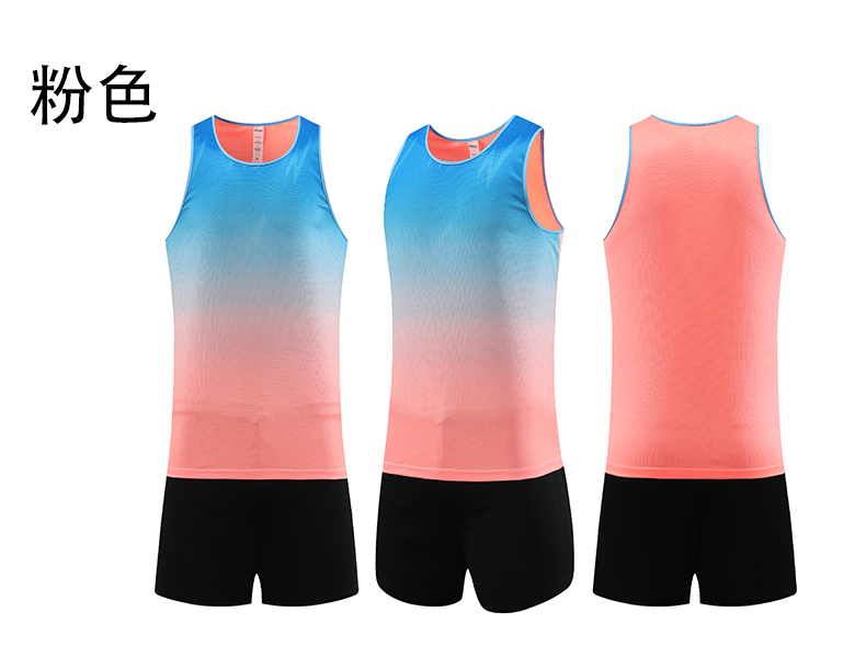 Gradient color track and field sportswear suit GB7-6602 men