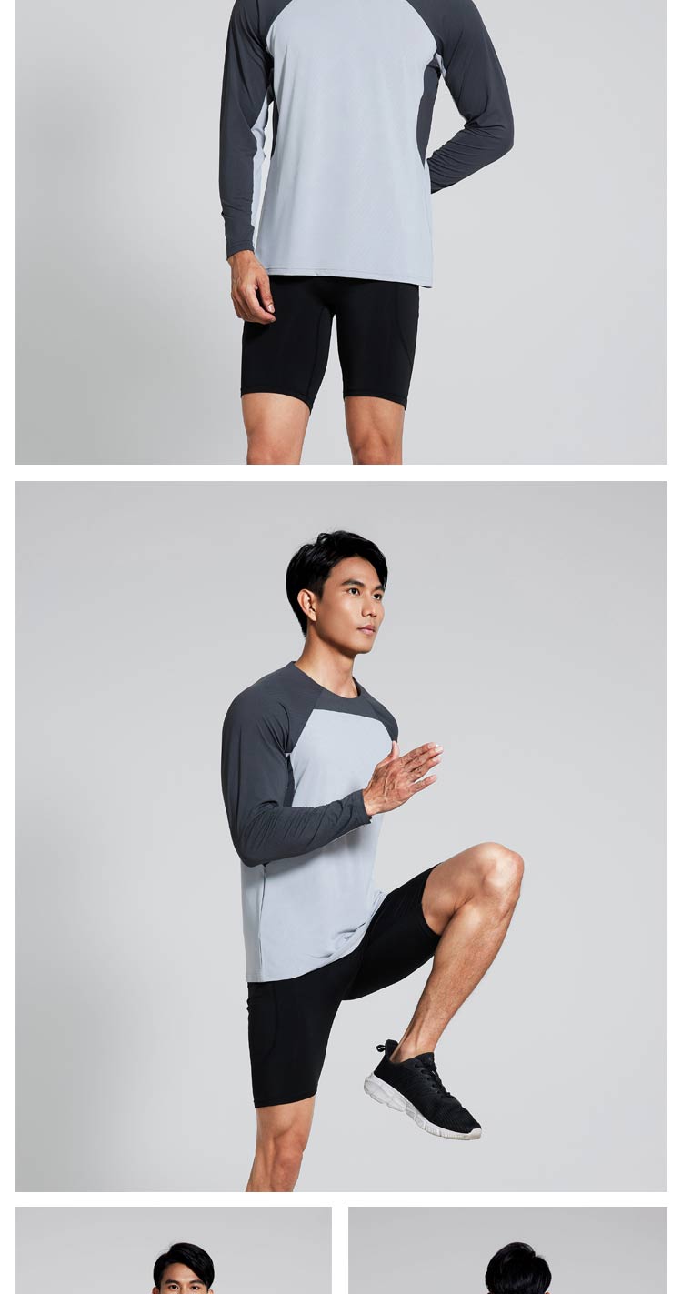 Sports quick-drying long-sleeved running fitness T-shirt GR9-2404