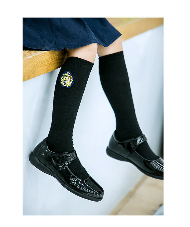 Pure cotton primary school students kindergarten middle tube socks high-end socks 168-C0308001