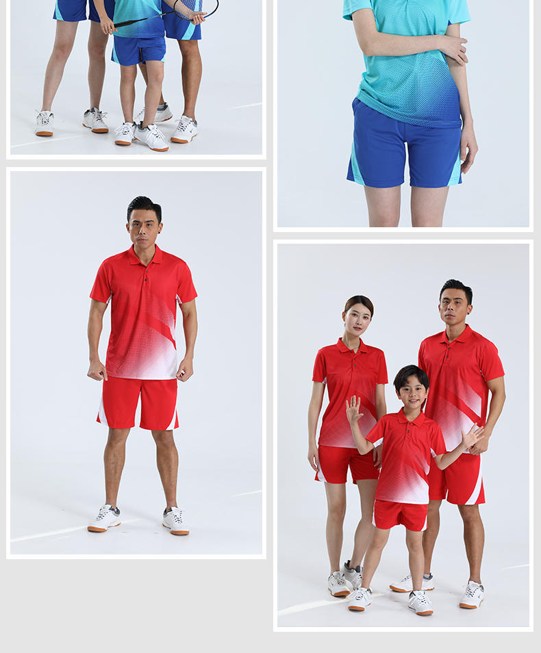 Leisure sports breathable quick-drying short-sleeved training suit G16-22473 adult