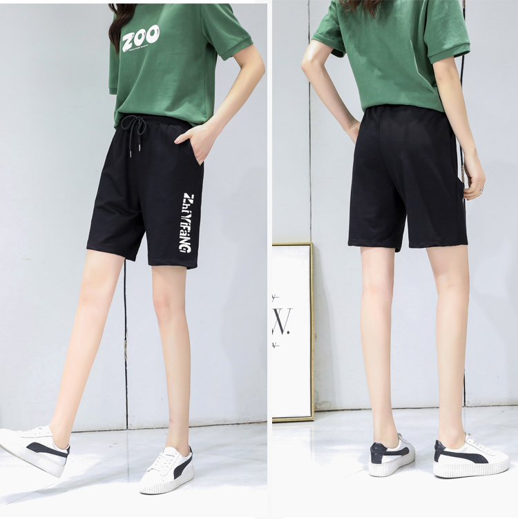 Summer loose side letter casual sports shorts shorts for women G32-6008