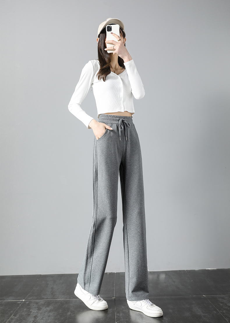 Loose straight spring and autumn sports casual trousers for women G32-95239