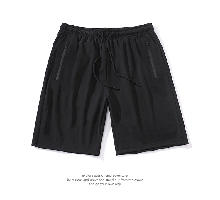 Solid color sports casual ice silk shorts men G14-021