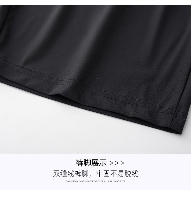 Summer ice silk large size quick-drying sports zipper middle-aged trousers KA2-MDL-168