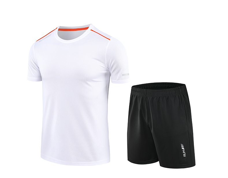 Breathable and quick-drying short-sleeved sports training suit for adults and children GB10-F220