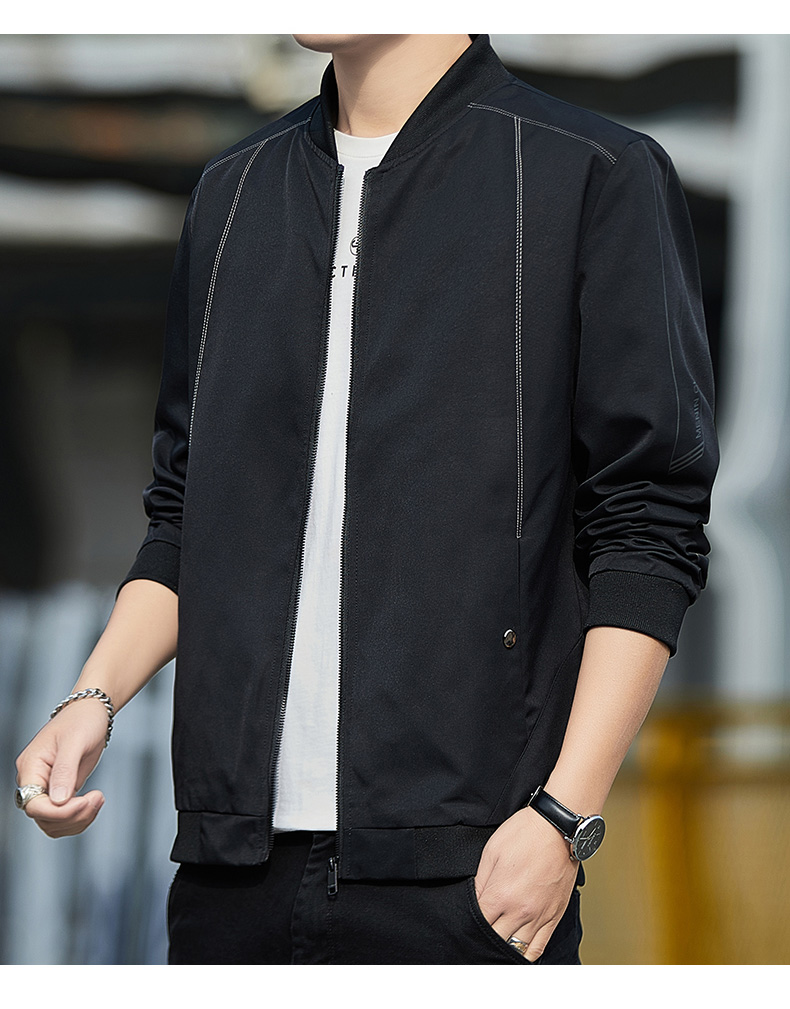 Men stand collar casual jacket spring and autumn youth jacket KR-2631