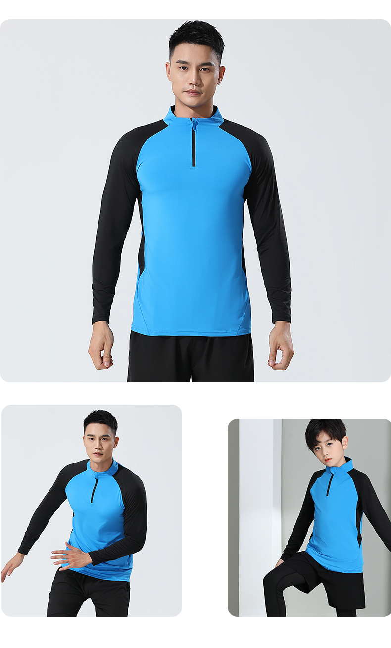 Fitness sports half zip tight training suit top G19-3303