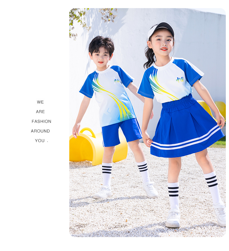 Primary school student uniform summer class uniform sports performance shorts D11-2205