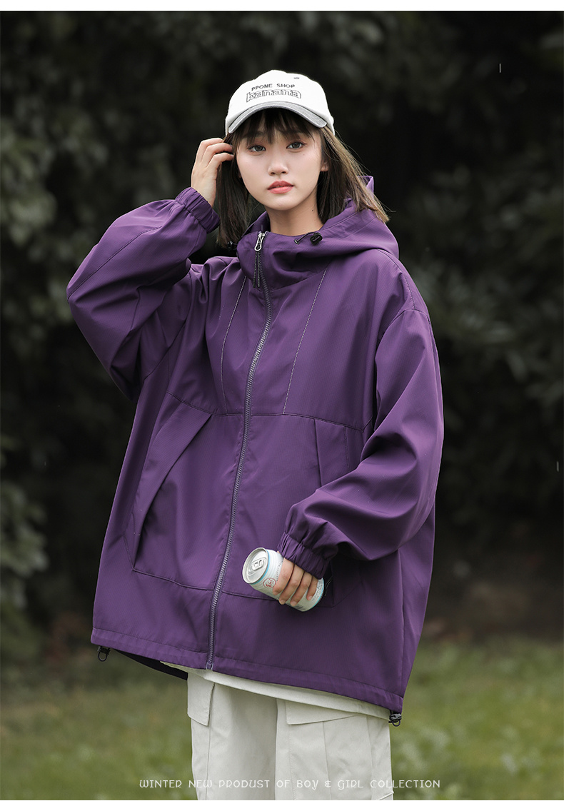 Mountaineering functional workwear style large size loose single layer jacket KA2-9266