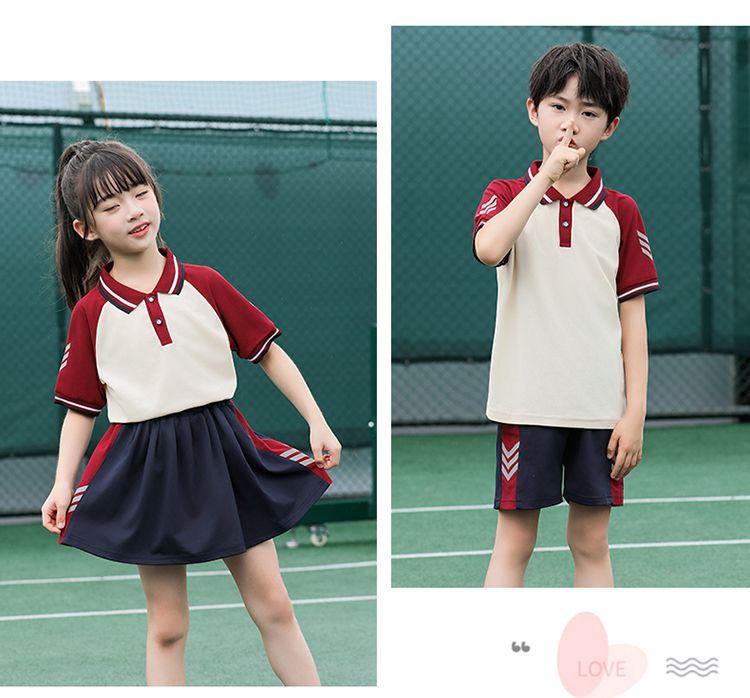 Primary and secondary school students school uniform casual short skirt KH2-692-6666 short skirt