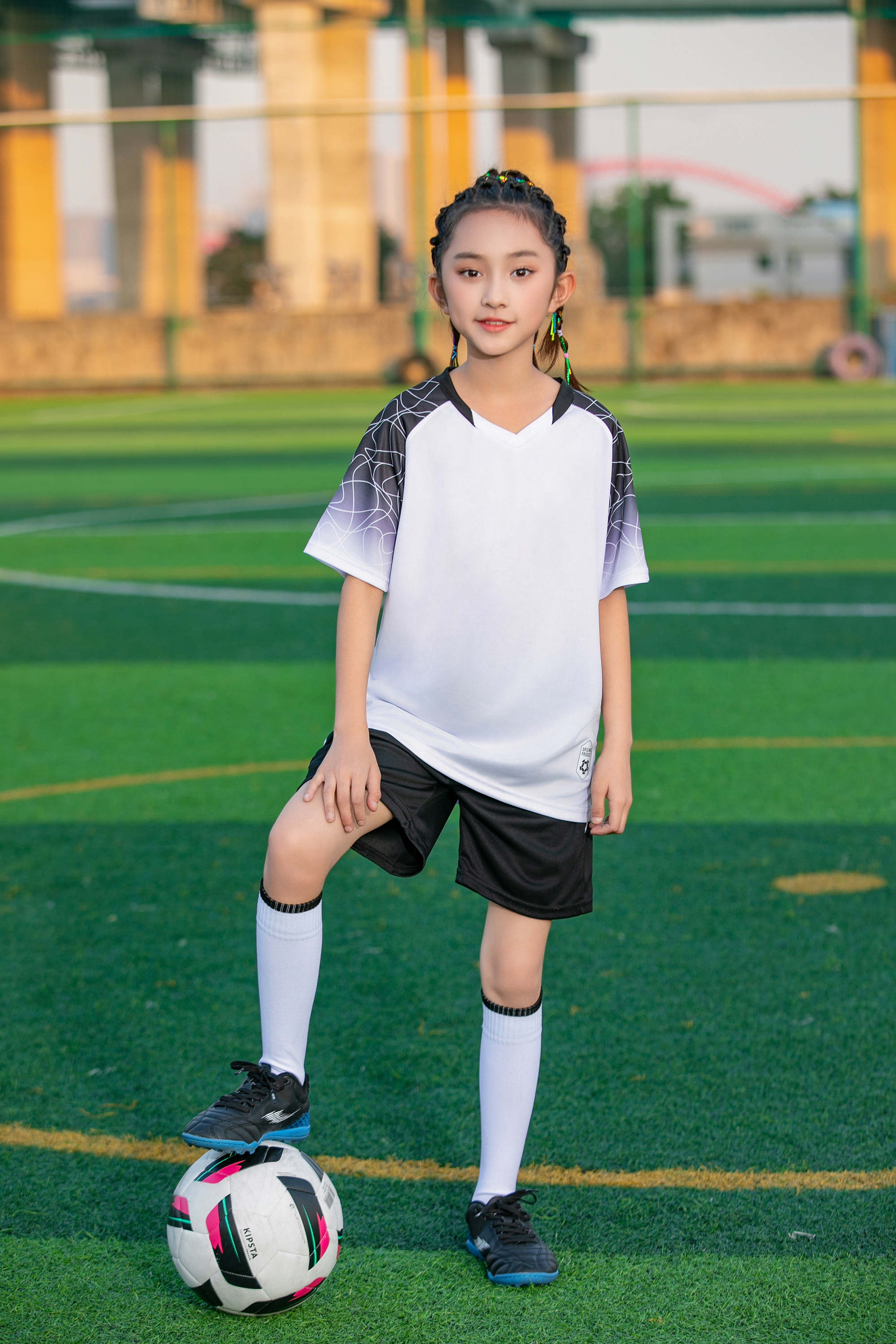 Gradient crack shoulder football training suit for children GR4-D8862