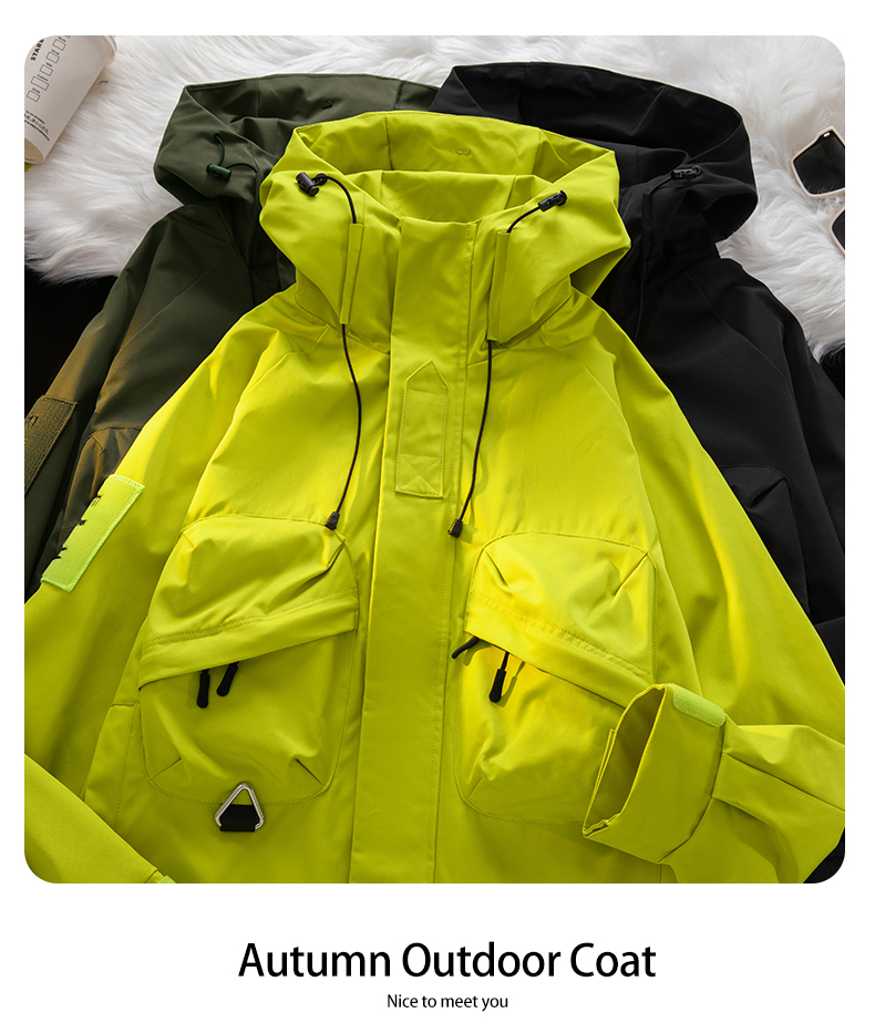 High quality hooded single layer jacket KM3-2353