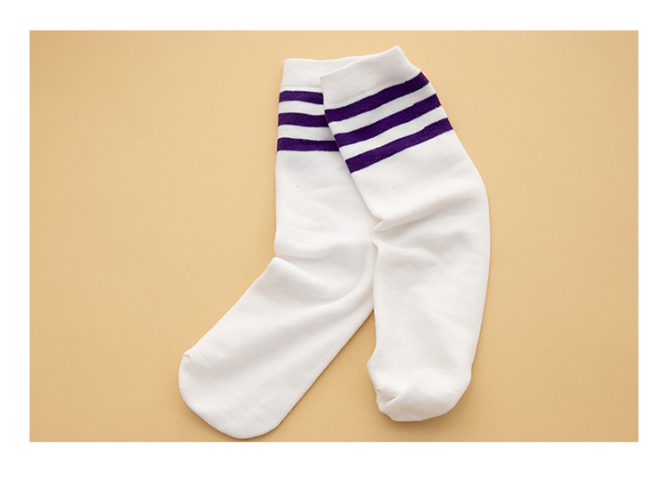 Pure cotton primary school students kindergarten middle tube socks high-end socks 168-C0308001