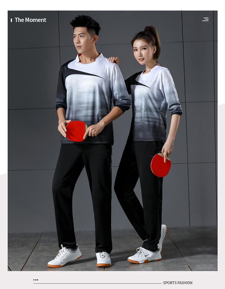 180g quick-drying casual badminton clothing long-sleeved tops men GM2-3010-1 tops men