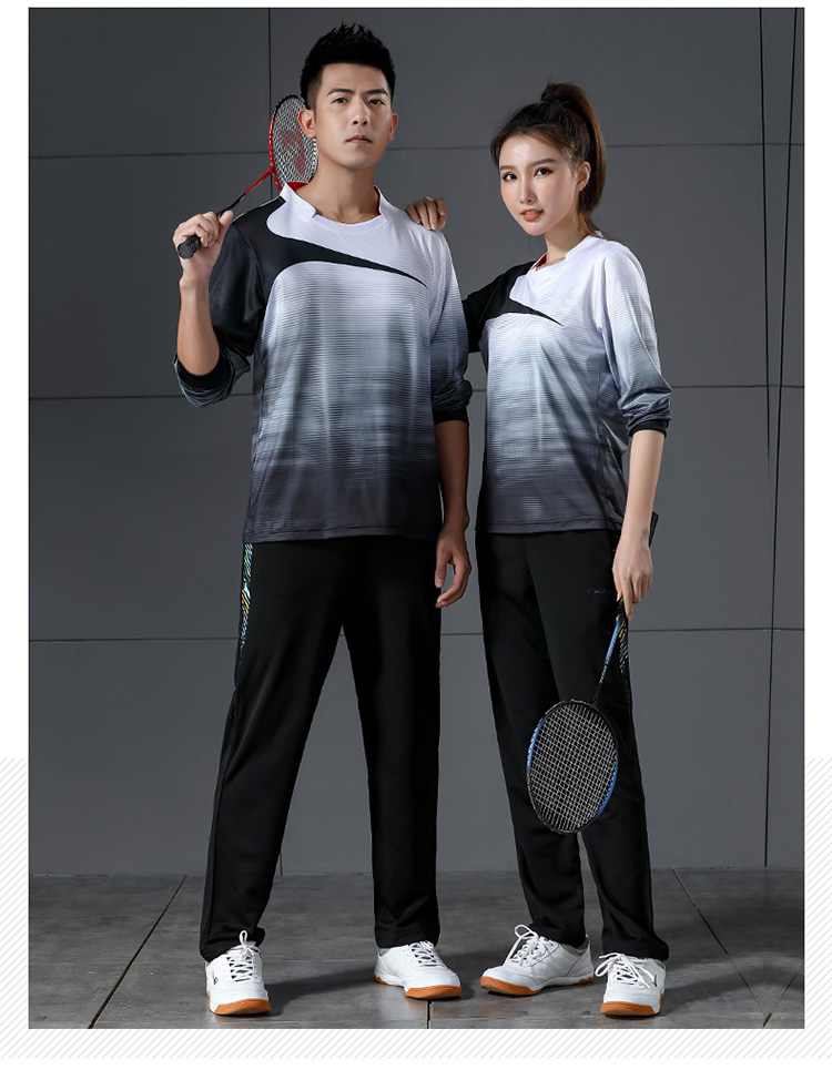 180g quick-drying casual badminton clothing long-sleeved tops men GM2-3010-1 tops men