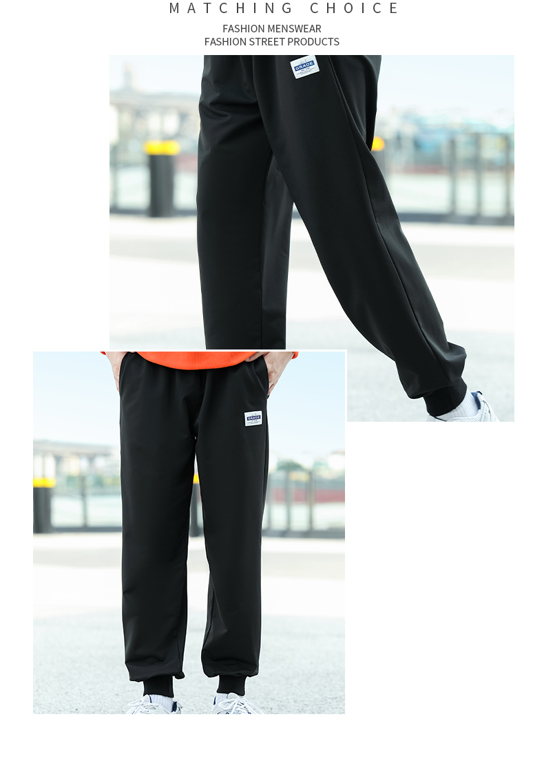 260g ribbed ankle sweatpants GJ23-C006