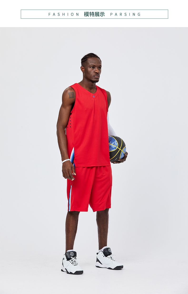 170g breathable cross cloth basketball uniform suit GY7-LQ2017