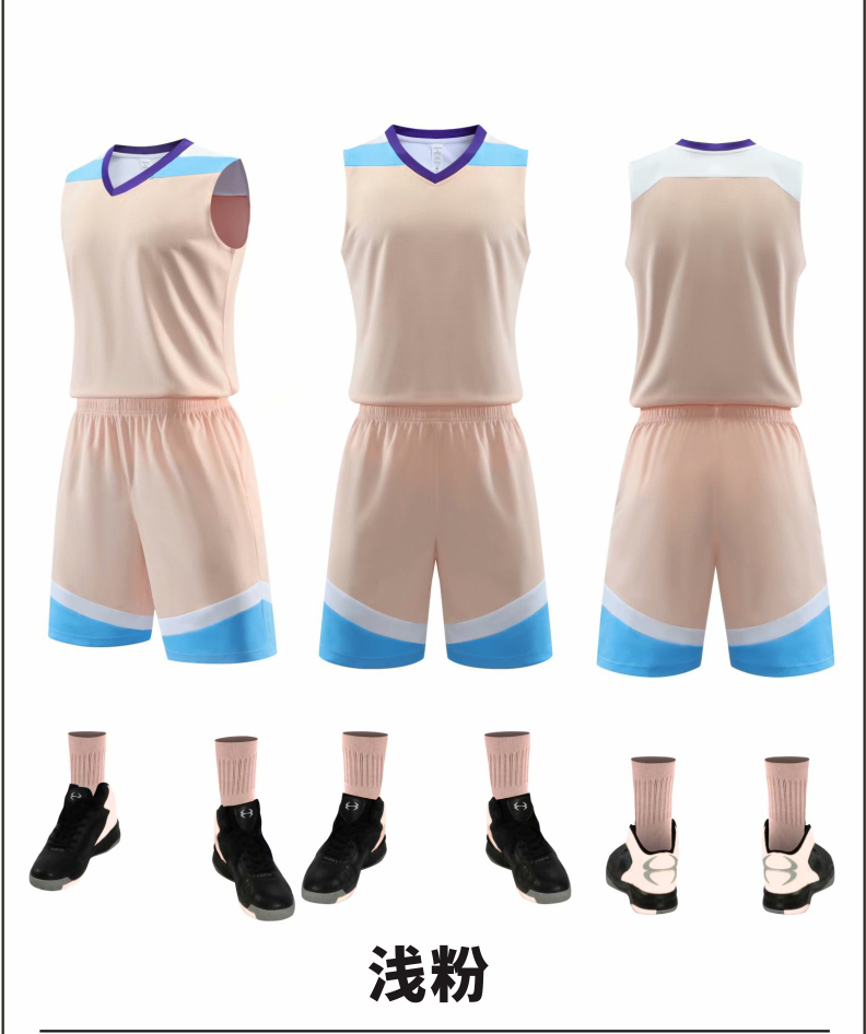 Color matching quick-drying sports basketball suit 176-L050