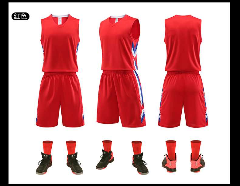 Team competition sports breathable basketball suit adult 49-3099