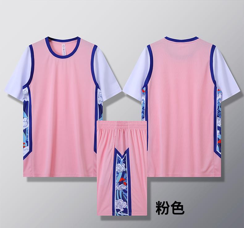 Summer trend quick-drying fake two-piece basketball uniform suit GB12-B003