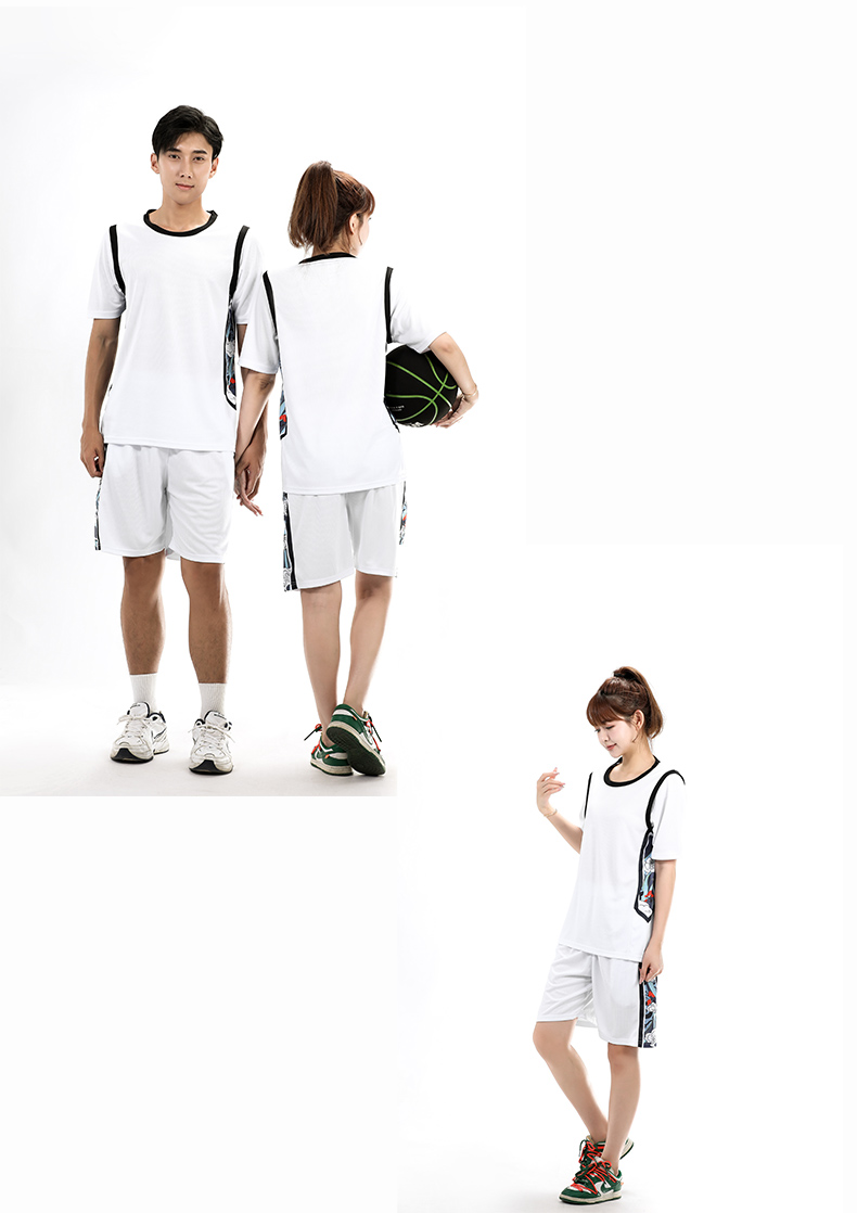 Summer trend quick-drying fake two-piece basketball uniform suit GB12-B003