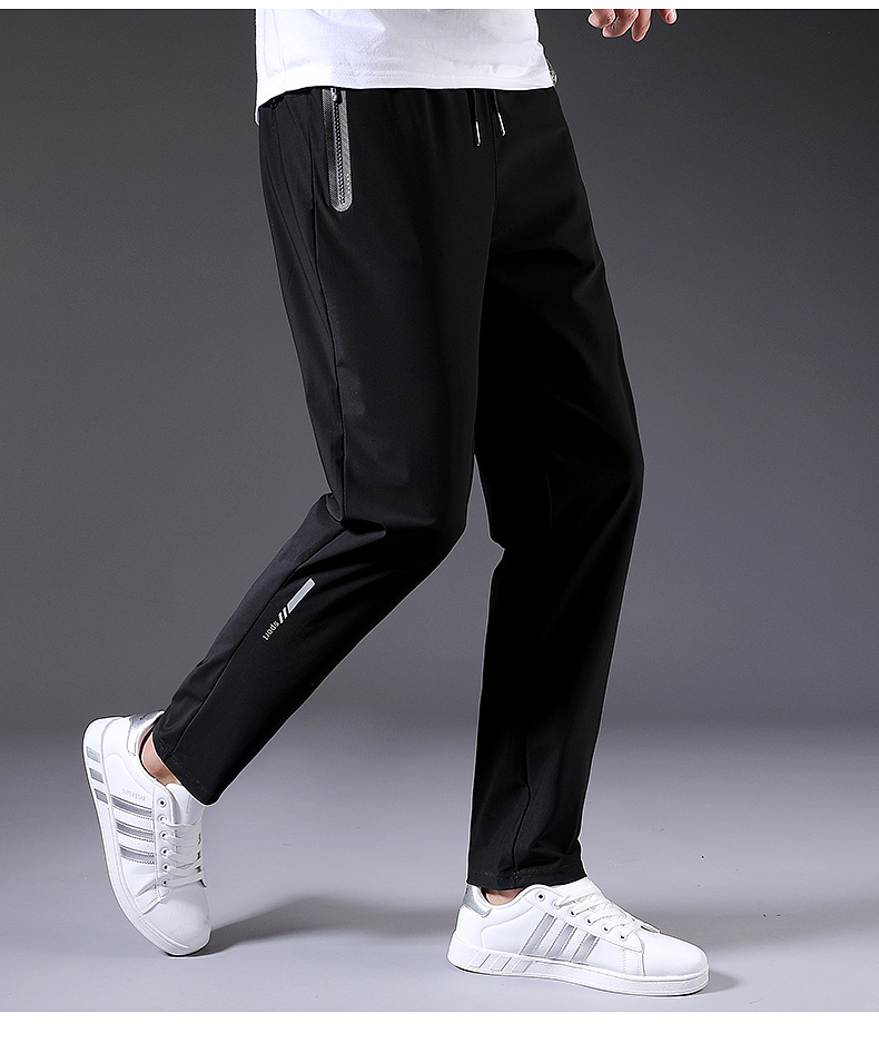 Ice silk drawstring sports casual trousers KC1-00810082