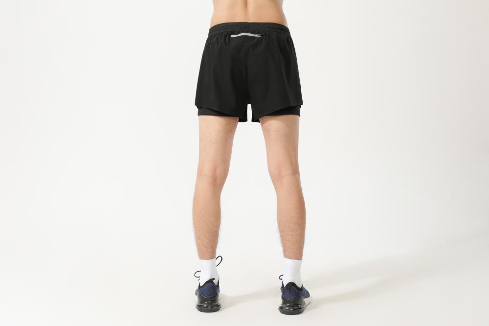 Track and field running shorts with back zipper pockets GJ3-3904