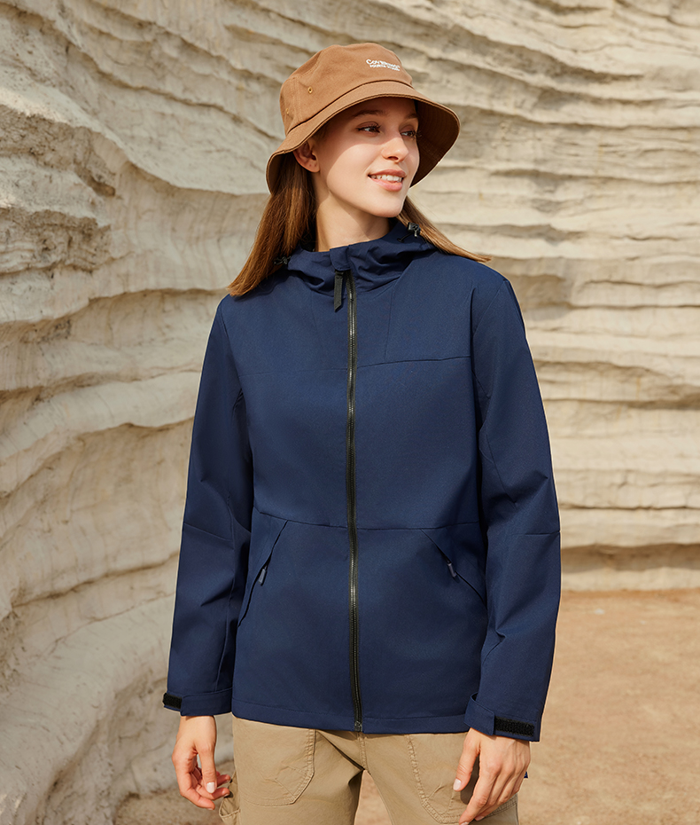 Colorblock Blue Tide Natural Thin Single-layer Jacket GT3-9222