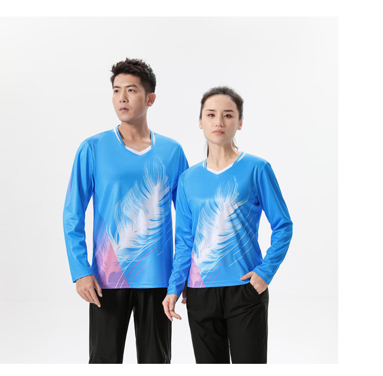 Table tennis, badminton and volleyball competition uniform quick-drying long sleeve men GB8-A6622