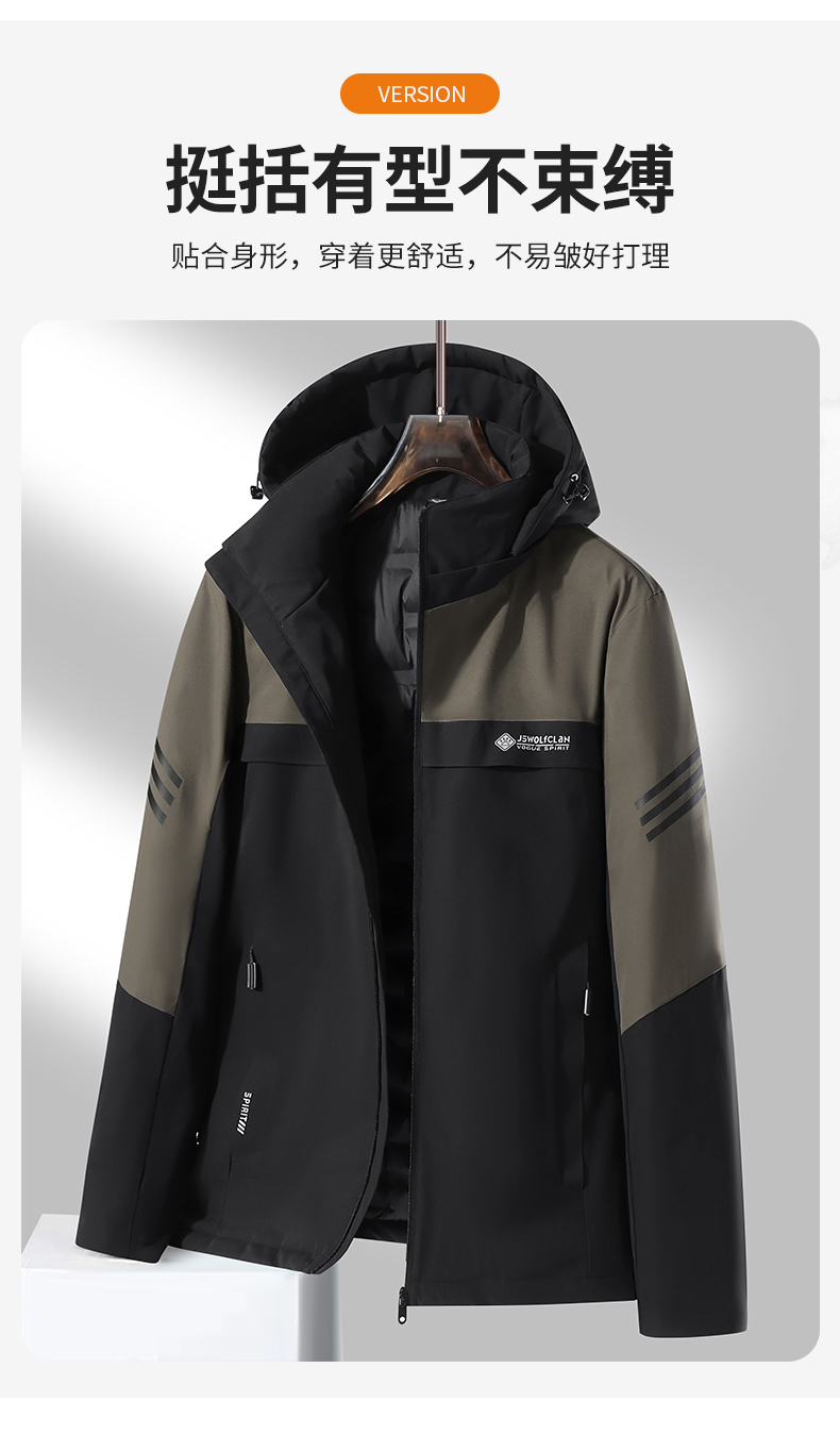 Winter windproof detachable hood warm jacket KH1-88Q82