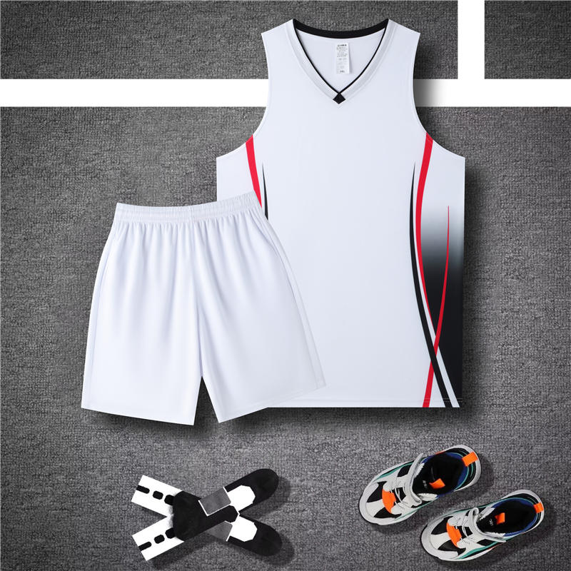 Vertical striped Mitong sports basketball uniform set 120-1931