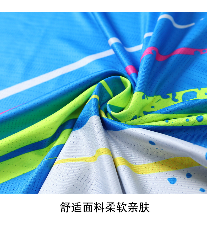 Sports breathable casual short-sleeved tops table tennis badminton suits for women 120-1858