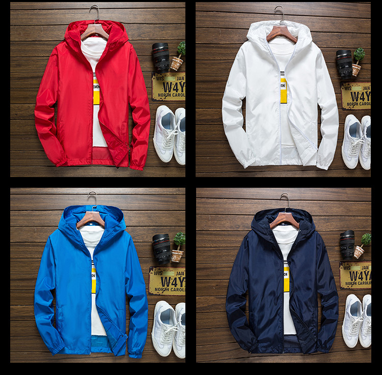 Casual hooded jacket universal style B17-8865