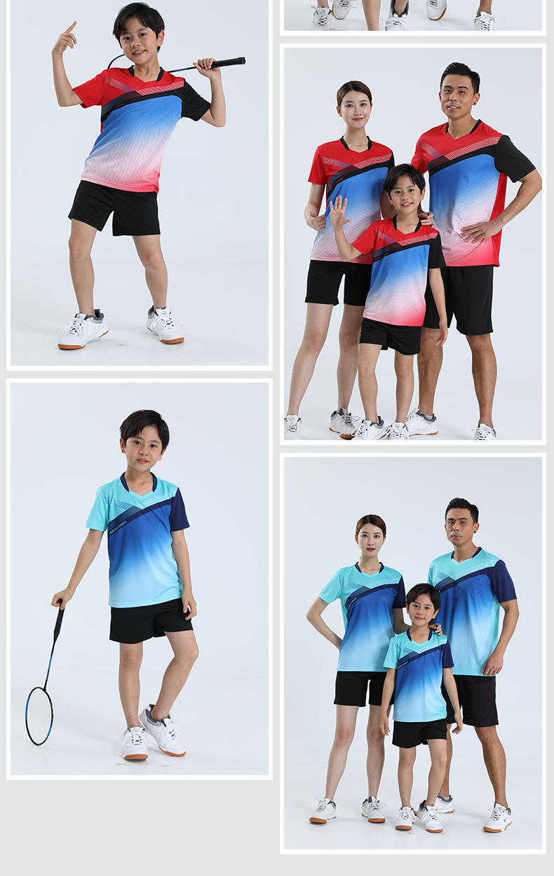 Comfortable sports quick-drying short-sleeved training suit G16-22463 adult