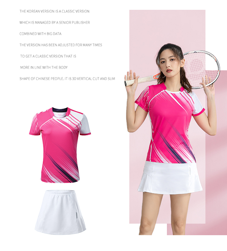 Table tennis, badminton, tennis and volleyball short-sleeved competition training suit GR8-1126 men