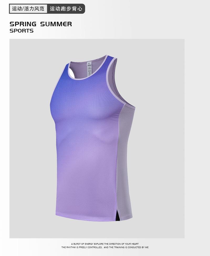 Polyester-spandex mesh sports vest (European size) GY7-341