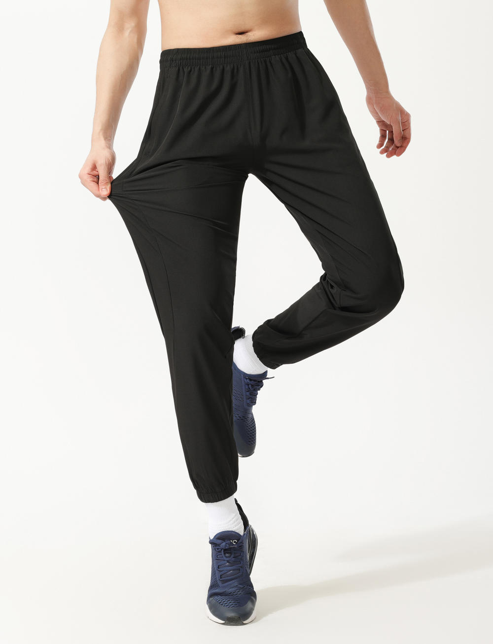 Quick-drying printed elastic sports casual trousers GJ3-9235