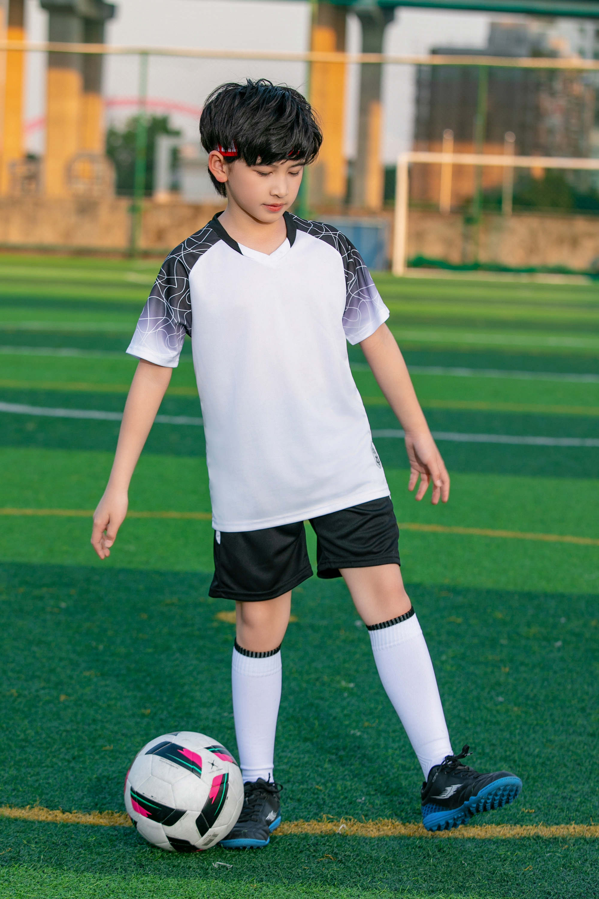 Gradient crack shoulder football training suit for children GR4-D8862