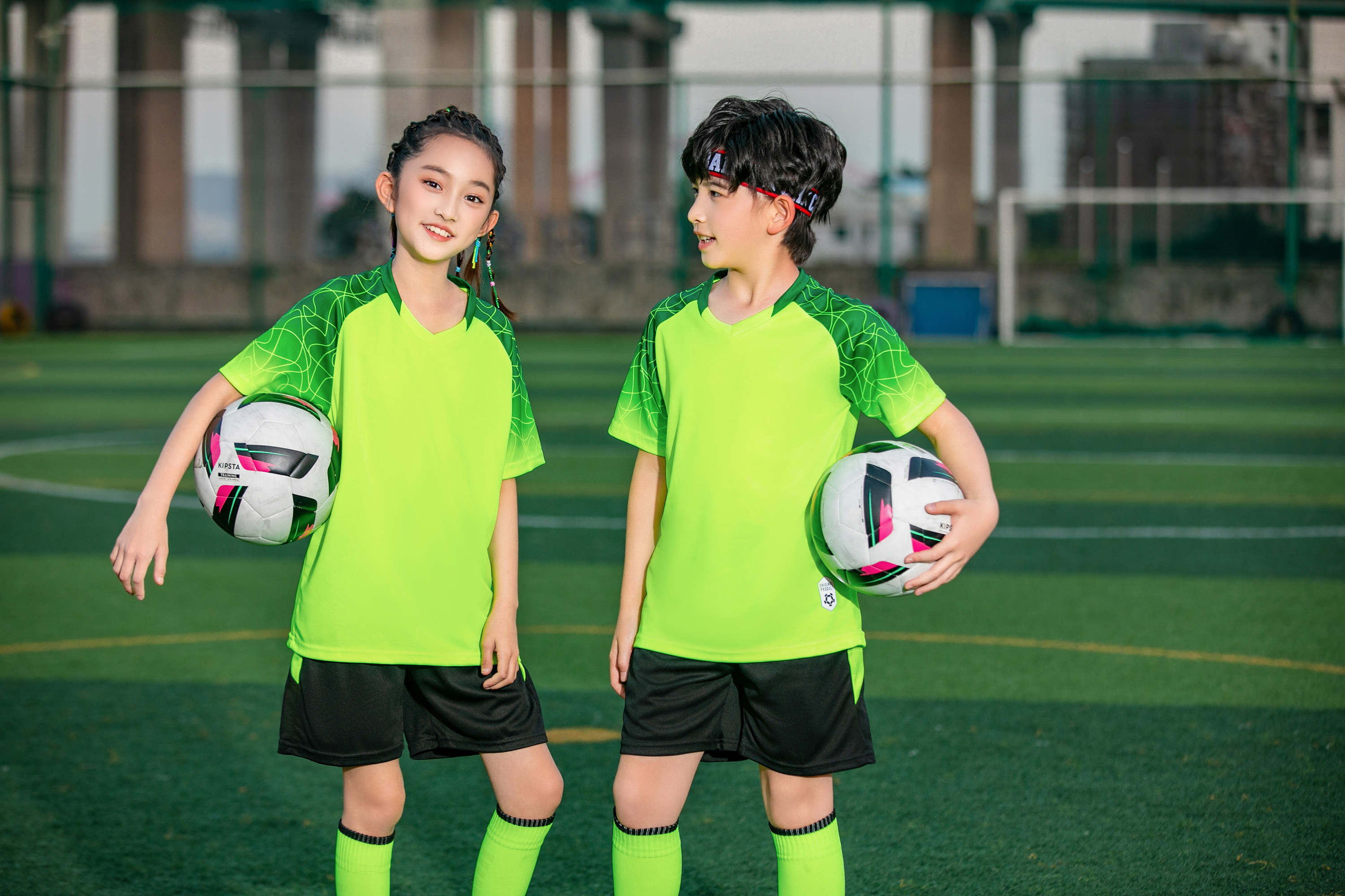 Gradient crack shoulder football training suit for children GR4-D8862