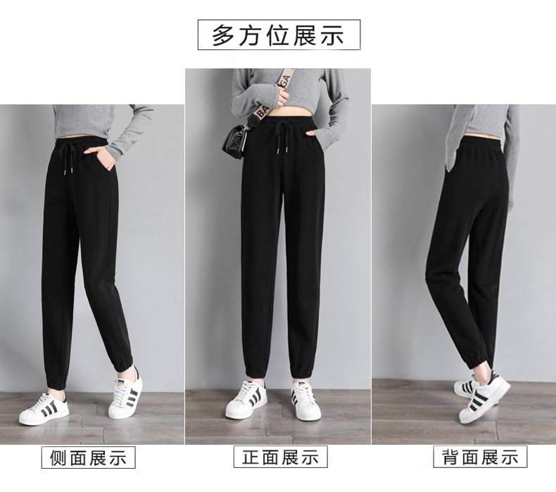 Summer side striped sports casual trousers for women G32-1940