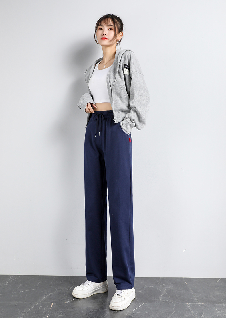 Straight loose sports casual trousers for women G32-9526