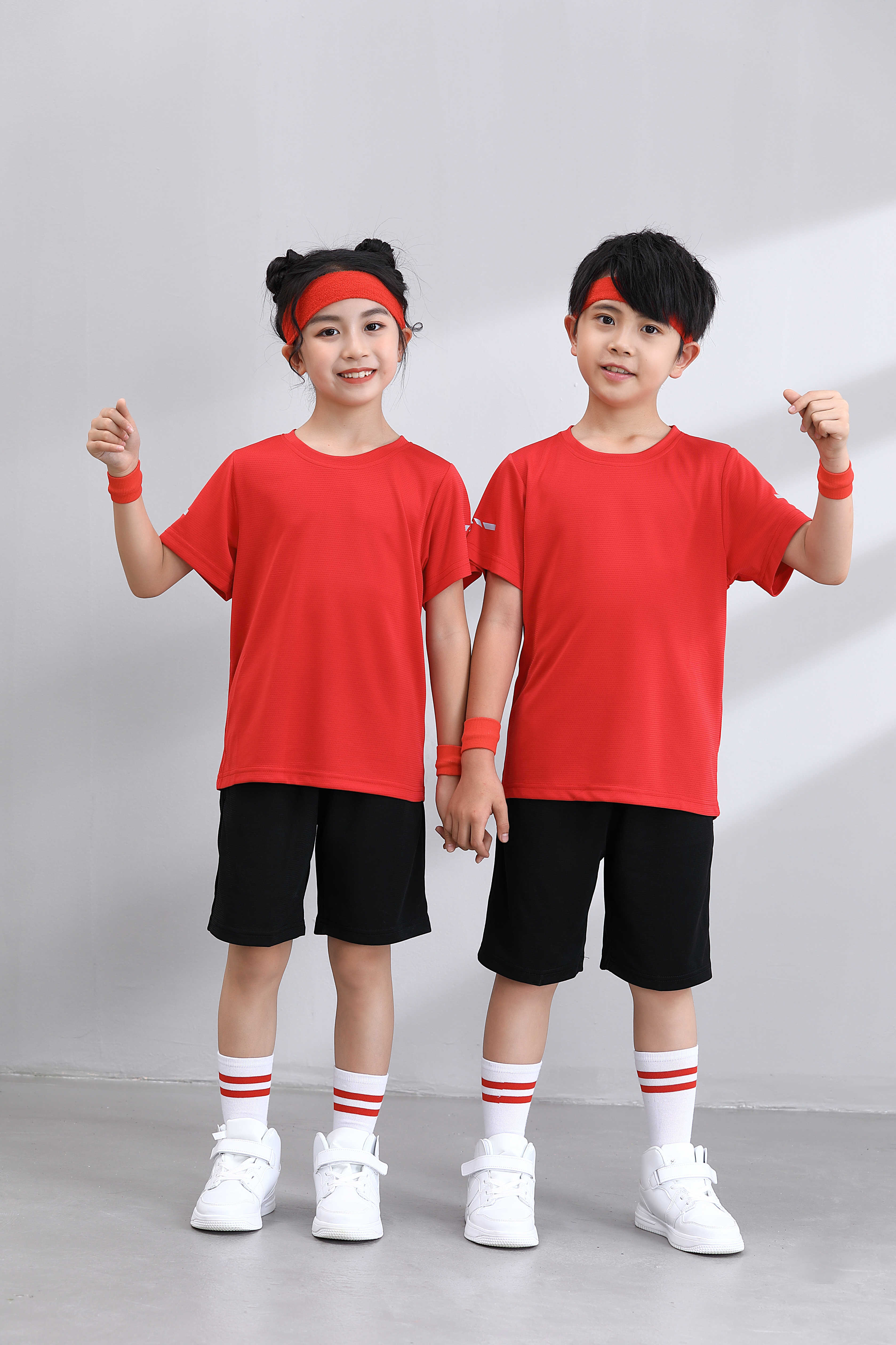 Solid color casual sports shorts for adults and children (European size) GJ4-S906