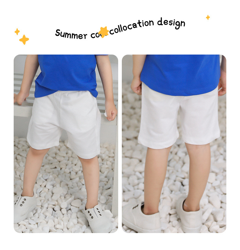 Cotton shorts for kids D31-knitted shorts