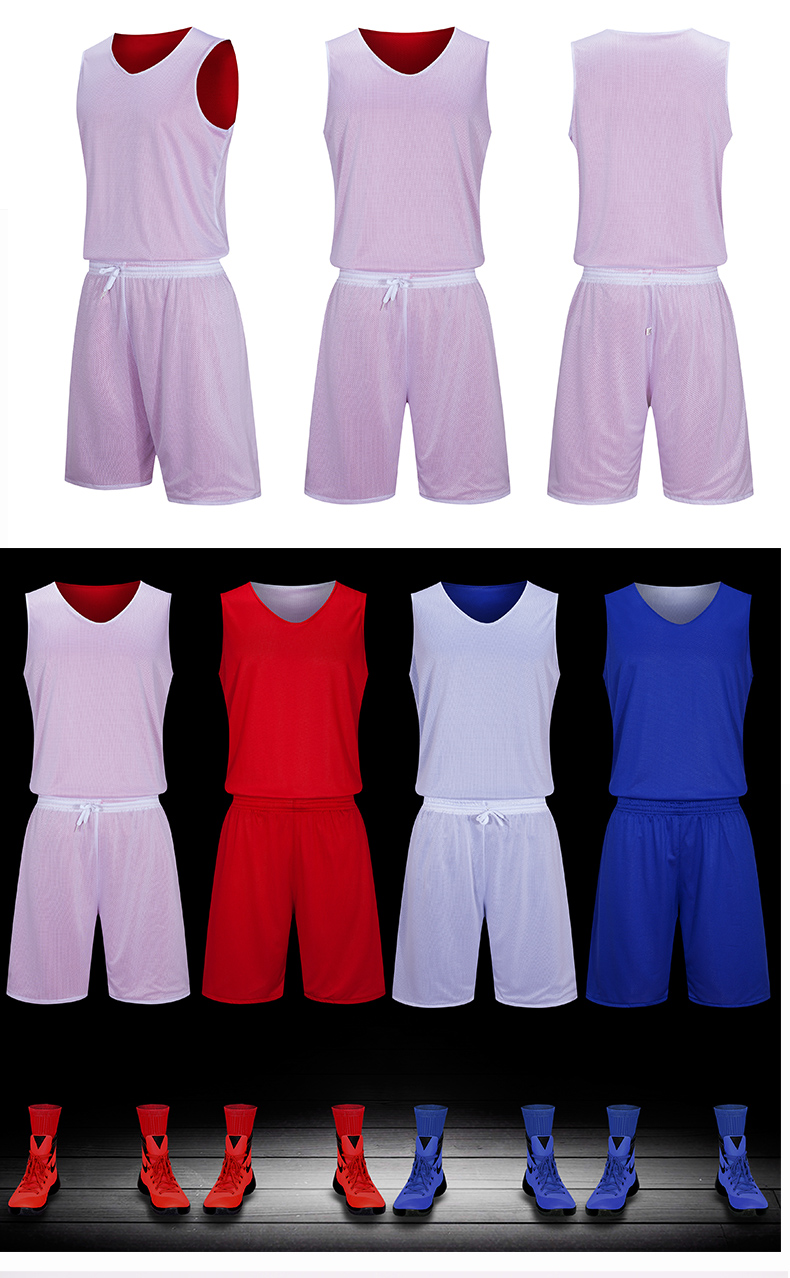 Quick-drying breathable double-sided training basketball uniform GJ4-5101 adult version