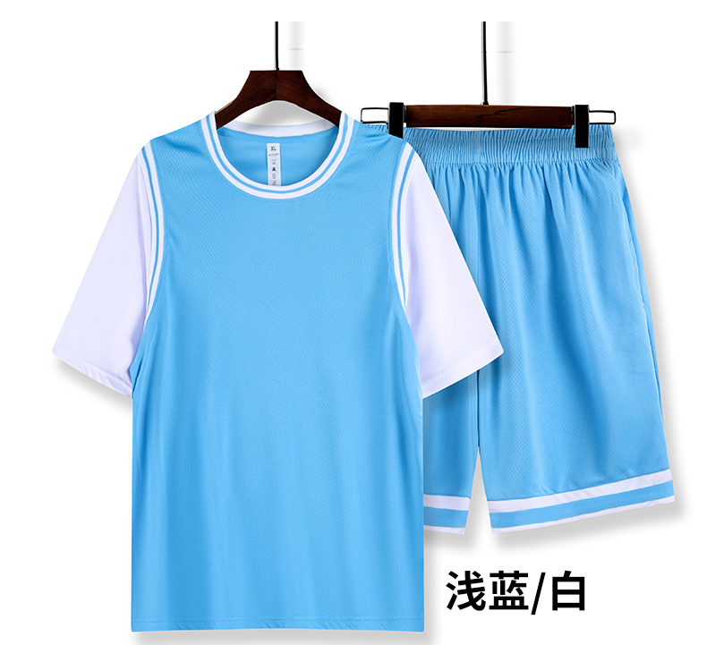 Quick-drying sports fake two-piece basketball suit GB12-A33