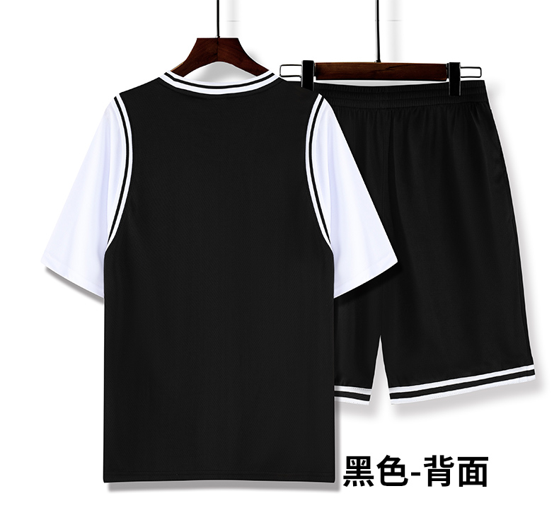 Quick-drying light plate fake two-piece basketball uniform suit GB12-A36